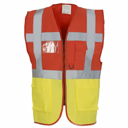 Yoko - Gilet de sécurité - Unisexe (Orange/ Jaune)