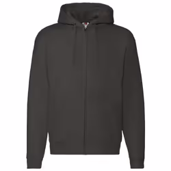 Fruit Of The Loom - Sweatshirt à capuche et fermeture zippée - Homme (Gris foncé)