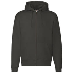 Fruit Of The Loom - Sweatshirt à capuche et fermeture zippée - Homme (Gris foncé)