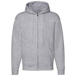 Fruit Of The Loom - Sweatshirt à capuche et fermeture zippée - Homme (Gris)