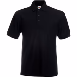 Fruit Of The Loom 65/35 - Polo à manches courtes - Homme (Noir)