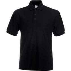 Fruit Of The Loom 65/35 - Polo à manches courtes - Homme (Noir)