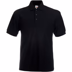 Fruit Of The Loom 65/35 - Polo à manches courtes - Homme (Noir) - 3XL