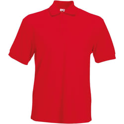 Fruit Of The Loom 65/35 - Polo à manches courtes - Homme (Rouge)