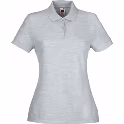 Fruit of the Loom - Polo - Femme (Gris clair chiné)