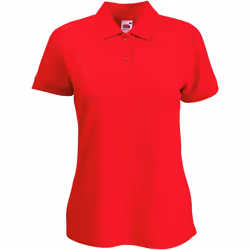 Fruit of the Loom - Polo - Femme (Rouge)