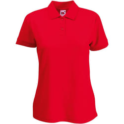 Fruit of the Loom - Polo - Femme (Rouge)