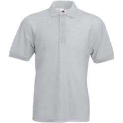 Polo à manches courtes Fruit Of The Loom pour homme (Gris chiné)