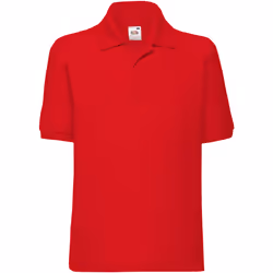 Fruit of the Loom - Polo - Enfant (Rouge)