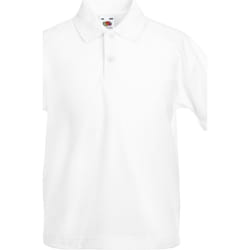 Fruit of the Loom - Polo - Enfant (Blanc)