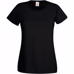 Fruit Of The Loom - T-shirt manches courtes - Femme (Noir)