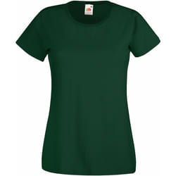 Fruit Of The Loom - T-shirt manches courtes - Femme (Vert bouteille)