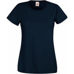 Fruit Of The Loom - T-shirt manches courtes - Femme (Bleu marine foncé)
