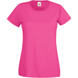Fruit Of The Loom - T-shirt manches courtes - Femme (Fuchsia)