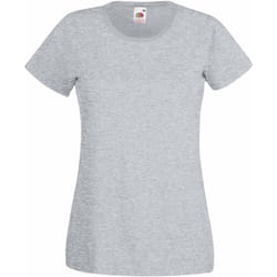 Fruit Of The Loom - T-shirt manches courtes - Femme (Gris chiné)
