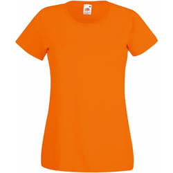 Fruit Of The Loom - T-shirt manches courtes - Femme (Orange)