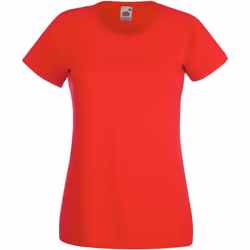 Fruit Of The Loom - T-shirt manches courtes - Femme (Rouge)