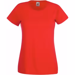 Fruit Of The Loom - T-shirt manches courtes - Femme (Rouge)