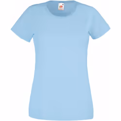 Fruit Of The Loom - T-shirt manches courtes - Femme (Bleu clair)