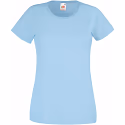 Fruit Of The Loom - T-shirt manches courtes - Femme (Bleu clair)