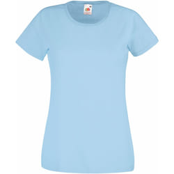 Fruit Of The Loom - T-shirt manches courtes - Femme (Bleu clair)