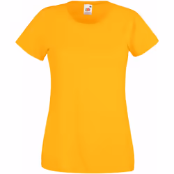 Fruit Of The Loom - T-shirt manches courtes - Femme (Jaune) - L