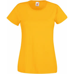 Fruit Of The Loom - T-shirt manches courtes - Femme (Jaune)
