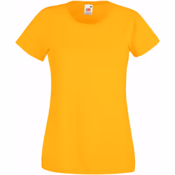 Fruit Of The Loom - T-shirt manches courtes - Femme (Jaune)