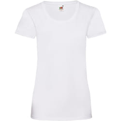 Fruit Of The Loom - T-shirt manches courtes - Femme (Blanc)