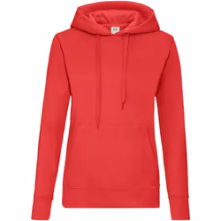 Fruit Of The Loom - Sweat à capuche - Femme (Rouge)