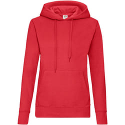 Fruit Of The Loom - Sweat à capuche - Femme (Rouge)