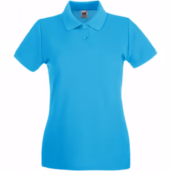 Fruit of the Loom - Polo PREMIUM - Femme (Bleu azur)
