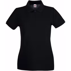 Fruit of the Loom - Polo PREMIUM - Femme (Noir)