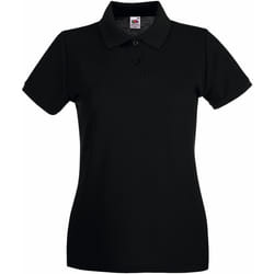Fruit of the Loom - Polo PREMIUM - Femme (Noir)