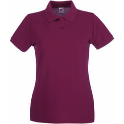 Fruit of the Loom - Polo PREMIUM - Femme (Bordeaux)