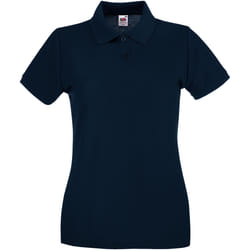 Fruit of the Loom - Polo PREMIUM - Femme (Bleu marine foncé)