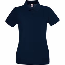 Fruit of the Loom - Polo PREMIUM - Femme (Bleu marine foncé)