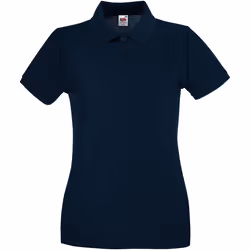 Fruit of the Loom - Polo PREMIUM - Femme (Bleu marine foncé)