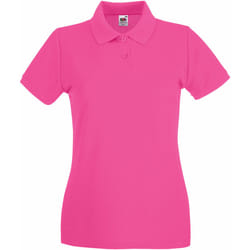 Fruit of the Loom - Polo PREMIUM - Femme (Fuchsia)
