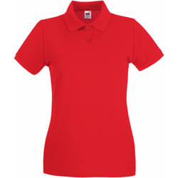 Fruit of the Loom - Polo PREMIUM - Femme (Rouge)