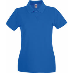 Fruit of the Loom - Polo PREMIUM - Femme (Bleu roi)