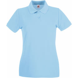 Fruit of the Loom - Polo PREMIUM - Femme (Bleu ciel)
