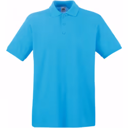 Fruit Of The Loom - Polo manches courtes - Homme (Bleu azur)