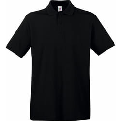 Fruit Of The Loom - Polo manches courtes - Homme (Noir)