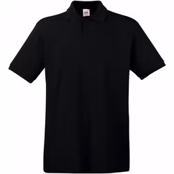 Fruit Of The Loom - Polo manches courtes - Homme (Noir)