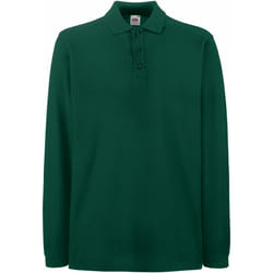 Fruit Of The Loom - Polo à manches longues - Homme (Vert forêt)
