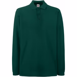Fruit Of The Loom - Polo à manches longues - Homme (Vert forêt)