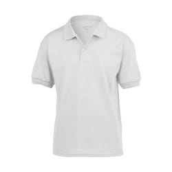 Gildan DryBlend - Polo - Enfant unisexe (Blanc)
