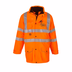Yoko - Veste multifonction haute visibilité imperméable - Unisexe (Orange haute visibilité)
