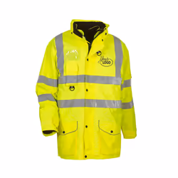 Yoko - Veste multifonction haute visibilité imperméable - Unisexe (Jaune haute visibilité)